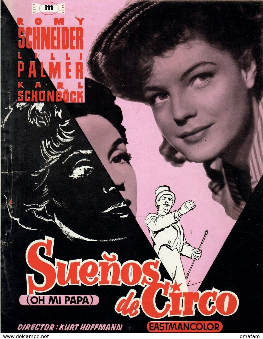 Suenos De Circo (1954) Pressbook, 4 Pages. ROMY SCHNEIDER, LILLI PALMER, KARL SCHÖNBÖCK. En Espanol/Spanish. - Publicité Cinématographique