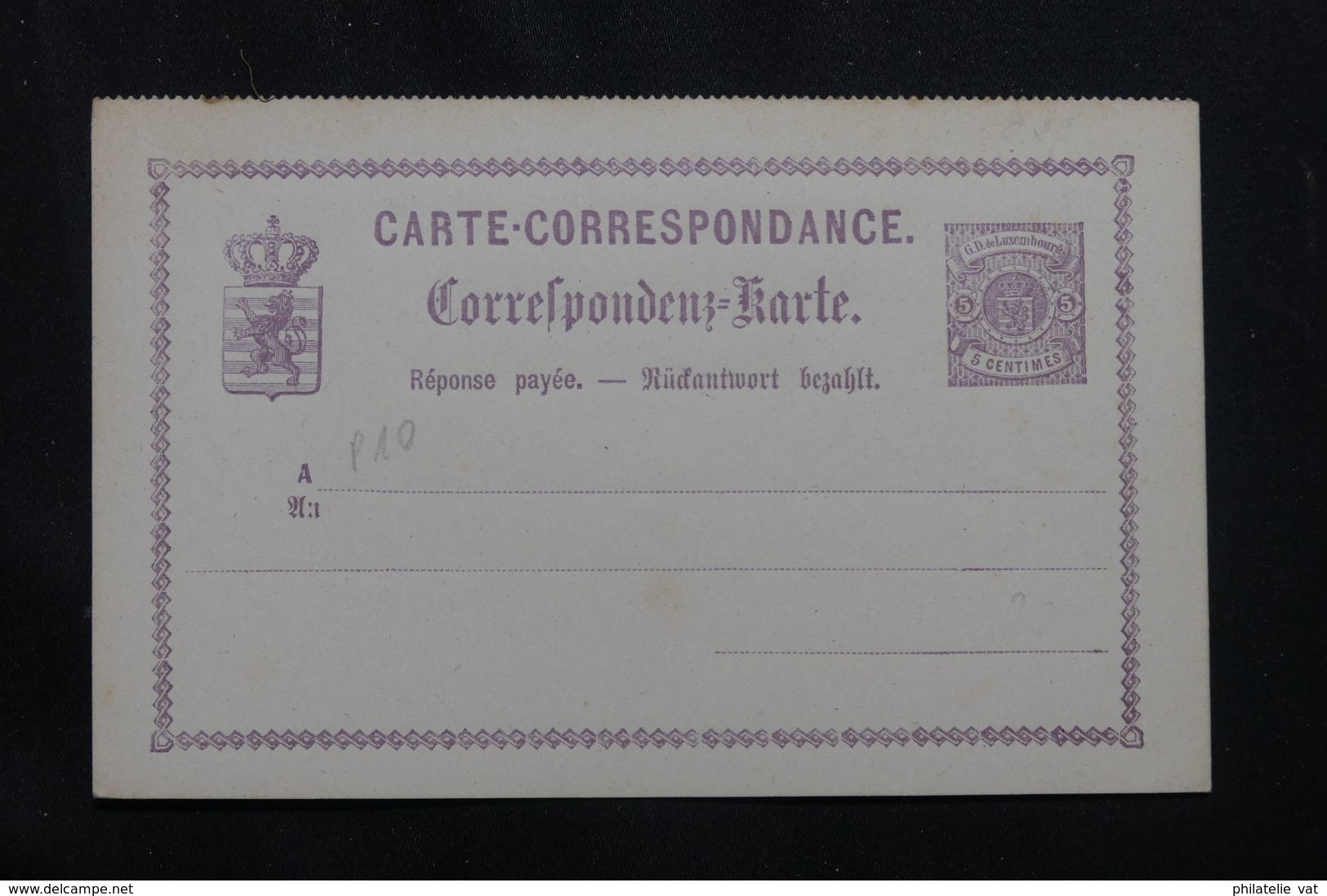 LUXEMBOURG - Entier Avec Réponse Payée - Petit Défaut - Pas Courant - P 22941 - Stamped Stationery