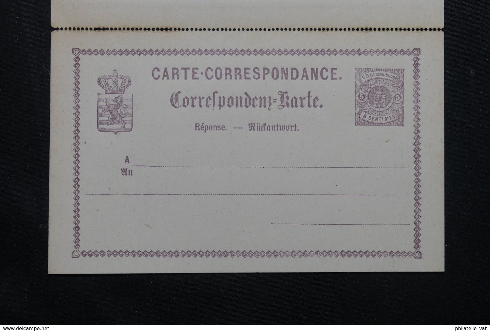 LUXEMBOURG - Entier Avec Réponse Payée - Petit Défaut - Pas Courant - P 22944 - Stamped Stationery