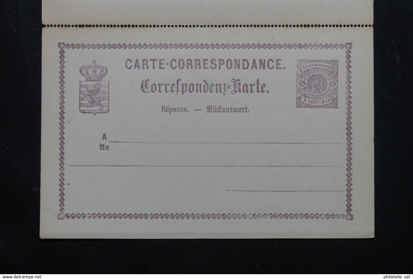 LUXEMBOURG - Entier Avec Réponse Payée - Petit Défaut - Pas Courant - P 22945 - Stamped Stationery