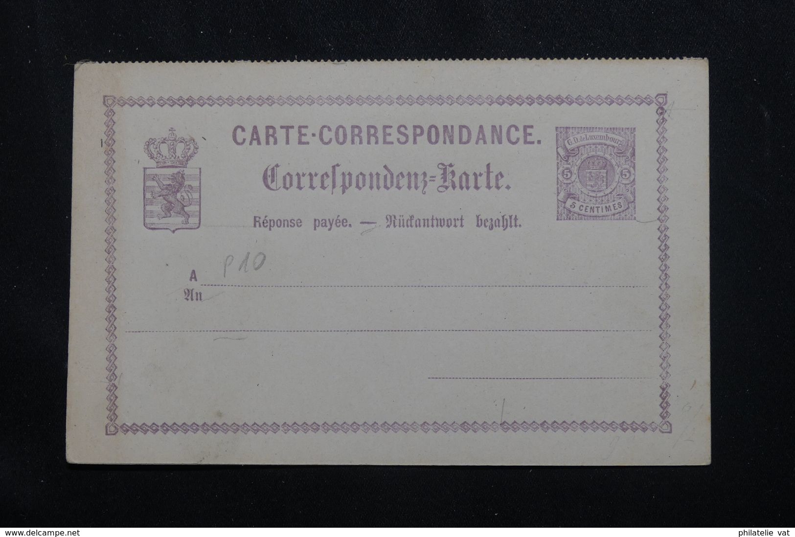 LUXEMBOURG - Entier Avec Réponse Payée - Petit Défaut - Pas Courant - P 22946 - Stamped Stationery