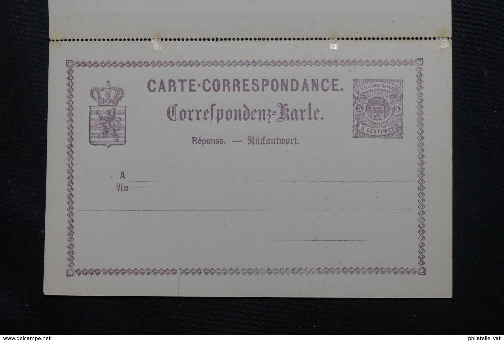 LUXEMBOURG - Entier Avec Réponse Payée - Petit Défaut - Pas Courant - P 22946 - Stamped Stationery