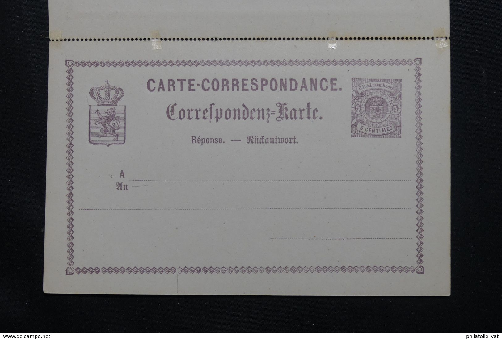 LUXEMBOURG - Entier Avec Réponse Payée - Petit Défaut - Pas Courant - P 22946 - Interi Postali