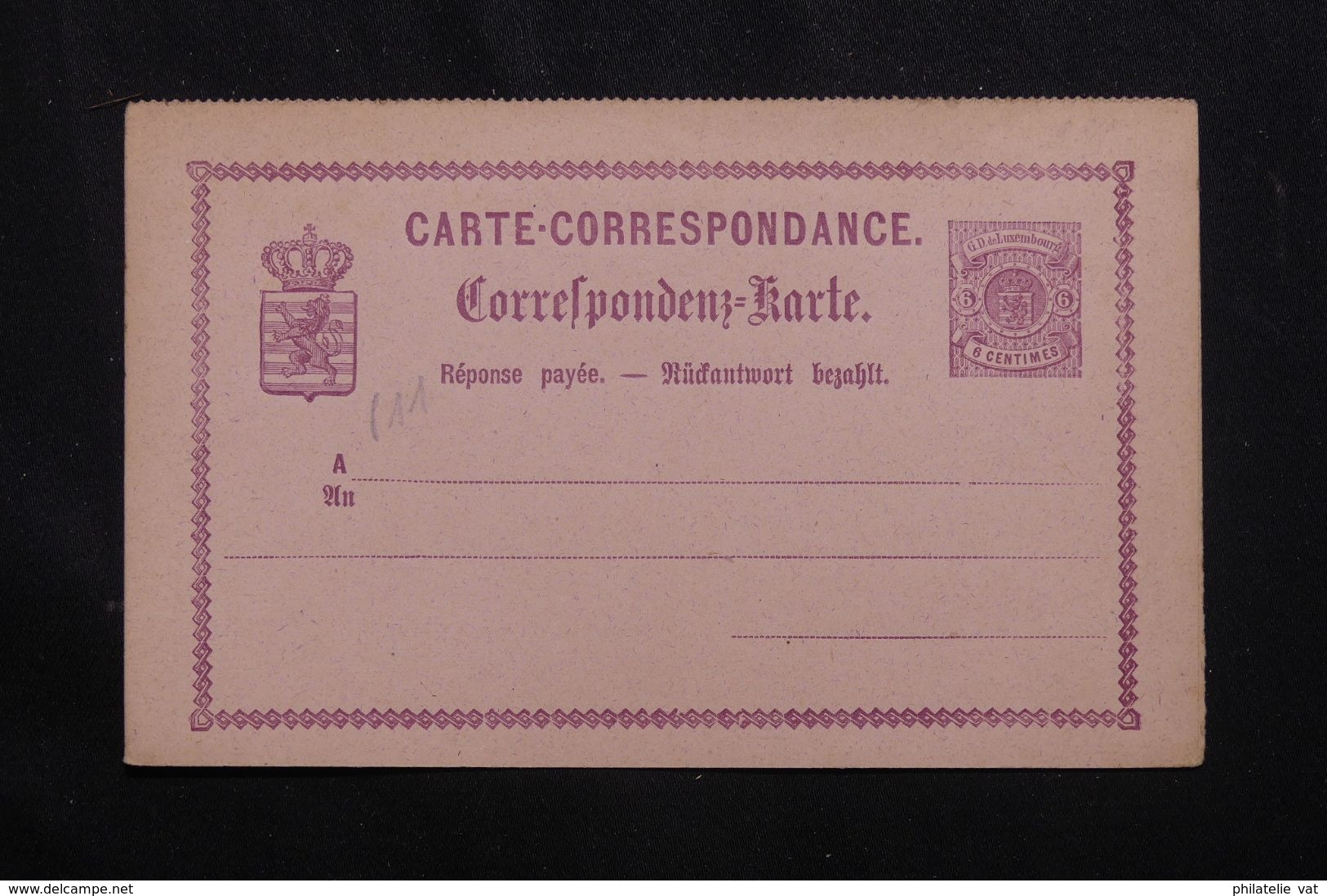 LUXEMBOURG - Entier Avec Réponse Payée - Petit Défaut - Pas Courant - P 22948 - Stamped Stationery