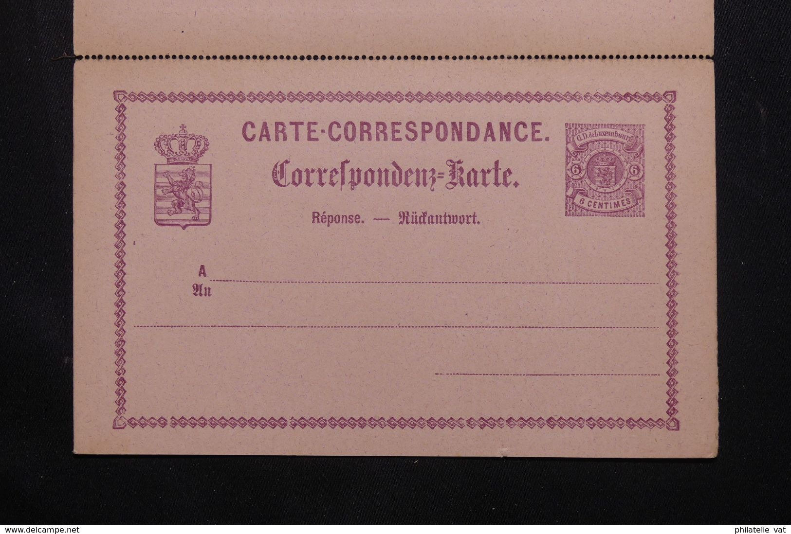 LUXEMBOURG - Entier Avec Réponse Payée - Petit Défaut - Pas Courant - P 22948 - Stamped Stationery