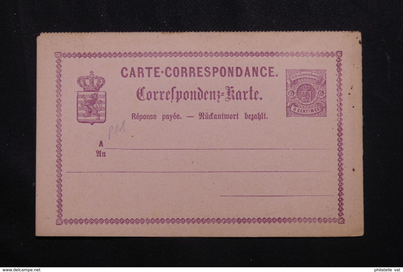 LUXEMBOURG - Entier Avec Réponse Payée - Petit Défaut - Pas Courant - P 22949 - Stamped Stationery