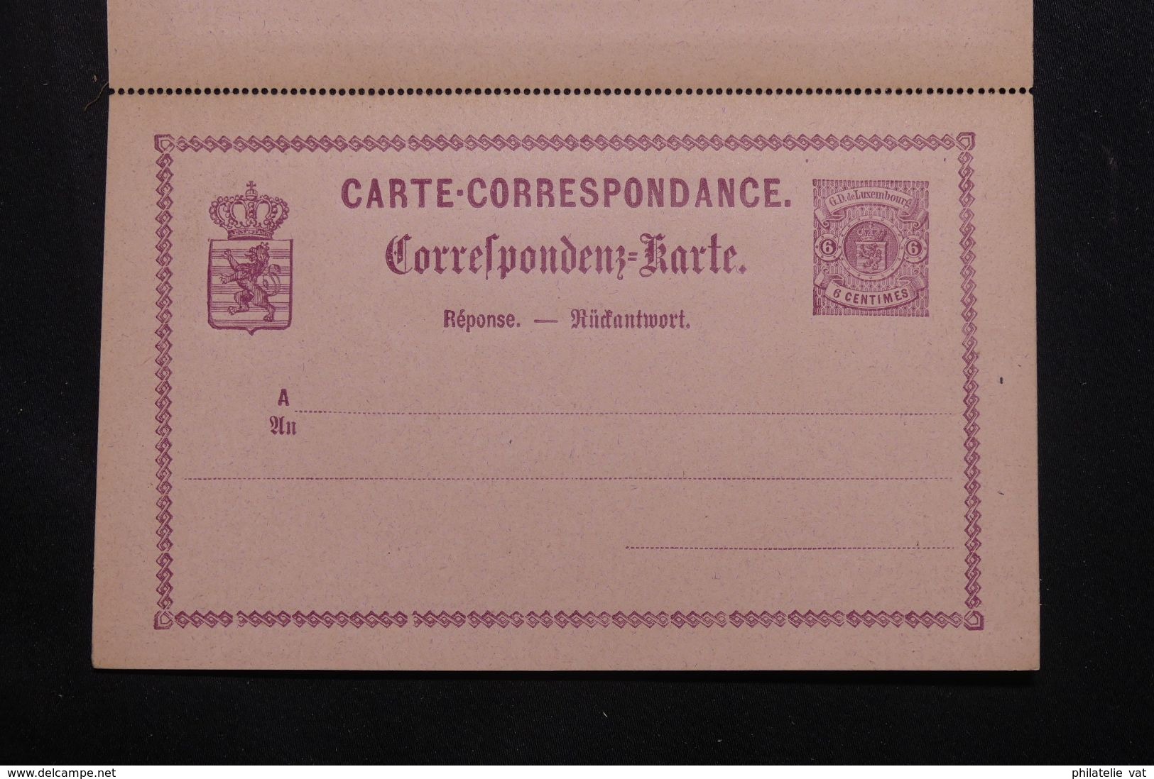 LUXEMBOURG - Entier Avec Réponse Payée - Petit Défaut - Pas Courant - P 22950 - Entiers Postaux