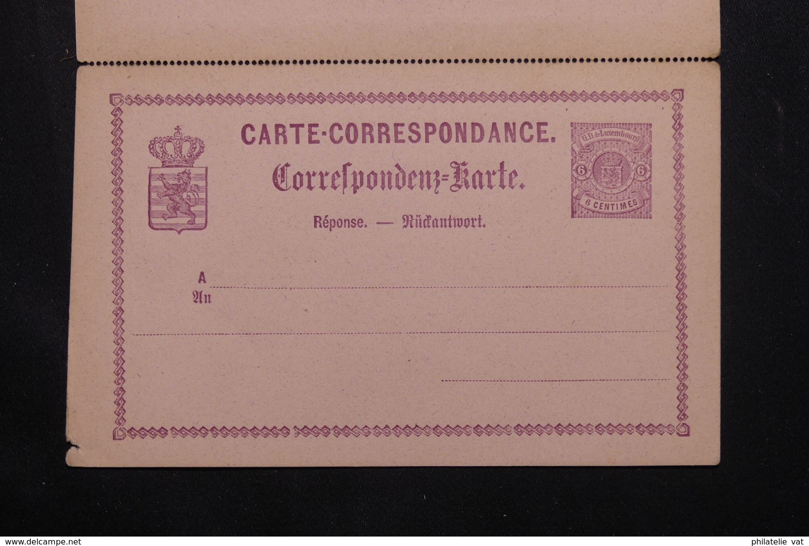 LUXEMBOURG - Entier Avec Réponse Payée - Petit Défaut - Pas Courant - P 22951 - Stamped Stationery