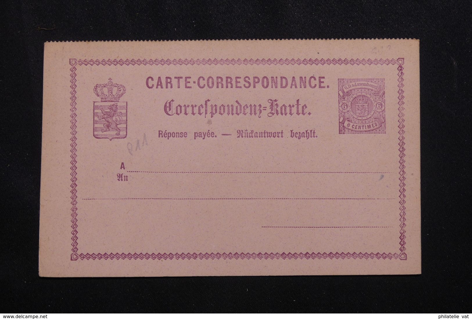 LUXEMBOURG - Entier Avec Réponse Payée - Petit Défaut - Pas Courant - P 22952 - Stamped Stationery