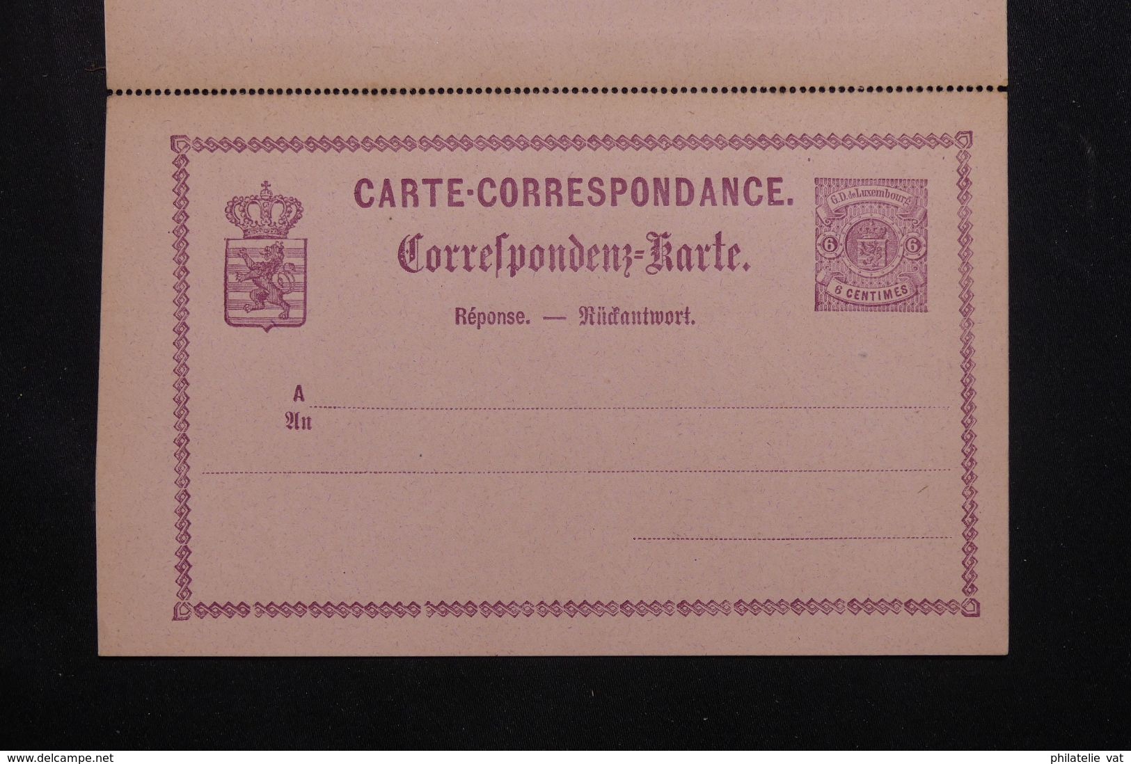 LUXEMBOURG - Entier Avec Réponse Payée - Petit Défaut - Pas Courant - P 22952 - Stamped Stationery