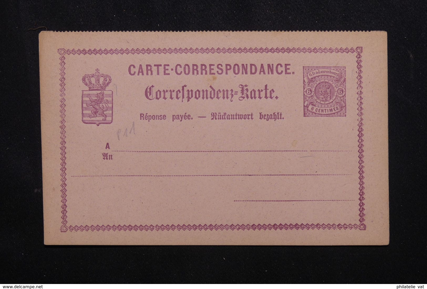 LUXEMBOURG - Entier Avec Réponse Payée - Petit Défaut - Pas Courant - P 22953 - Entiers Postaux