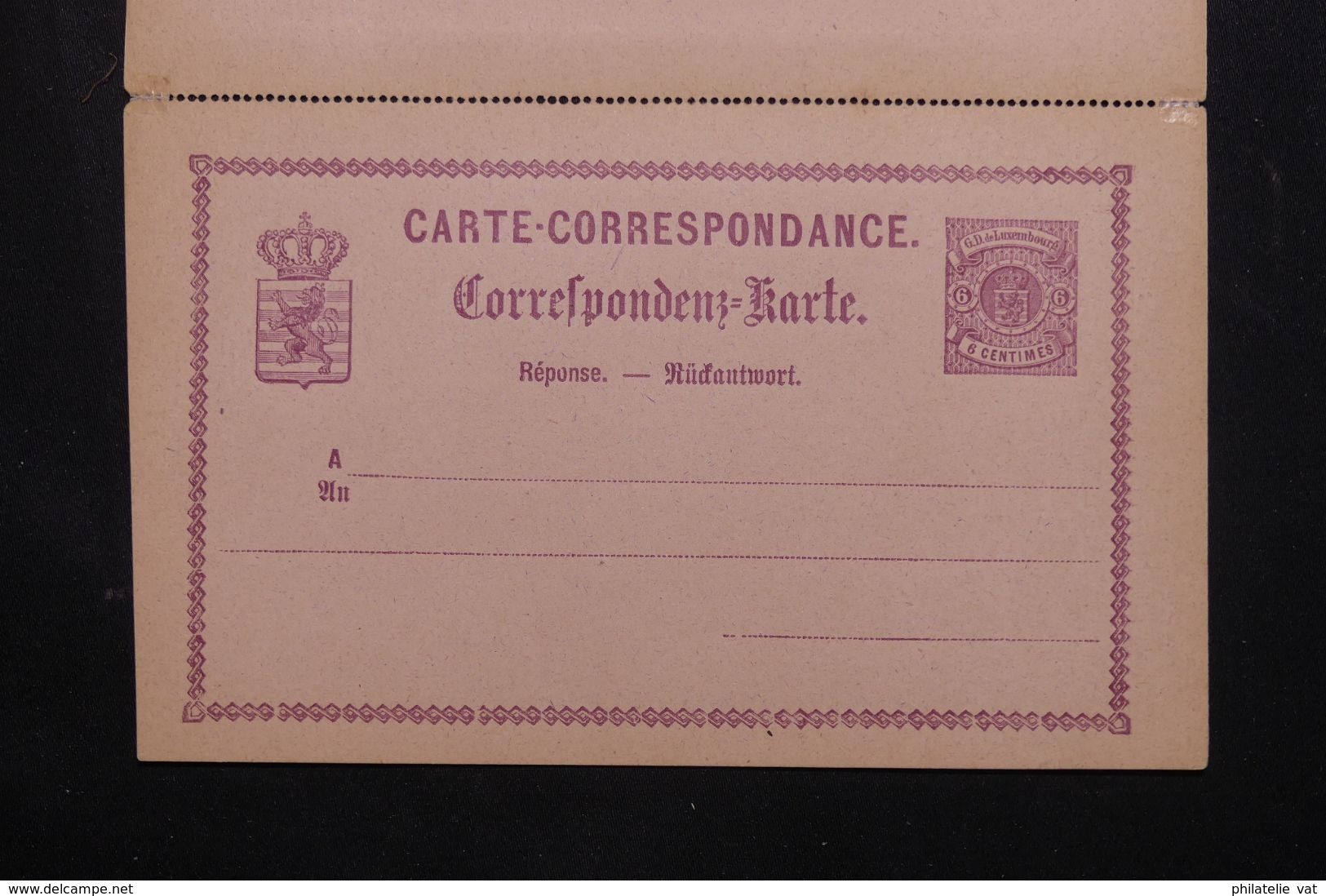 LUXEMBOURG - Entier Avec Réponse Payée - Petit Défaut - Pas Courant - P 22953 - Stamped Stationery