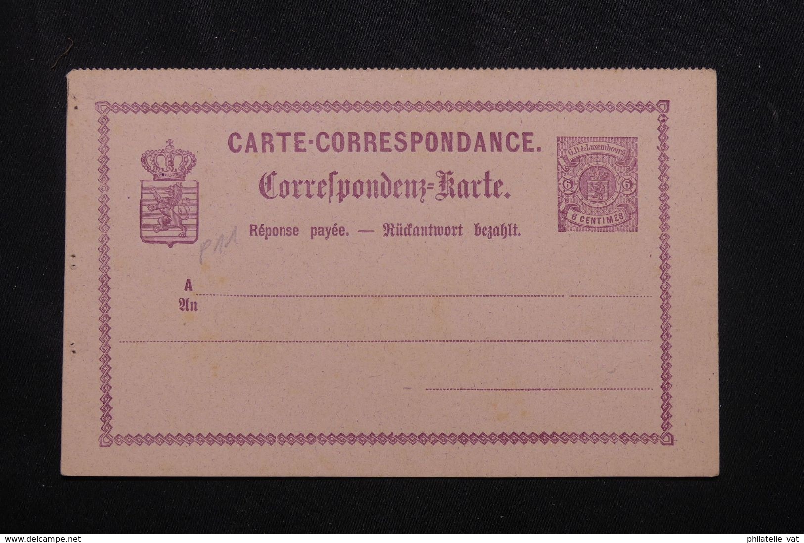 LUXEMBOURG - Entier Avec Réponse Payée - Petit Défaut - Pas Courant - P 22954 - Interi Postali