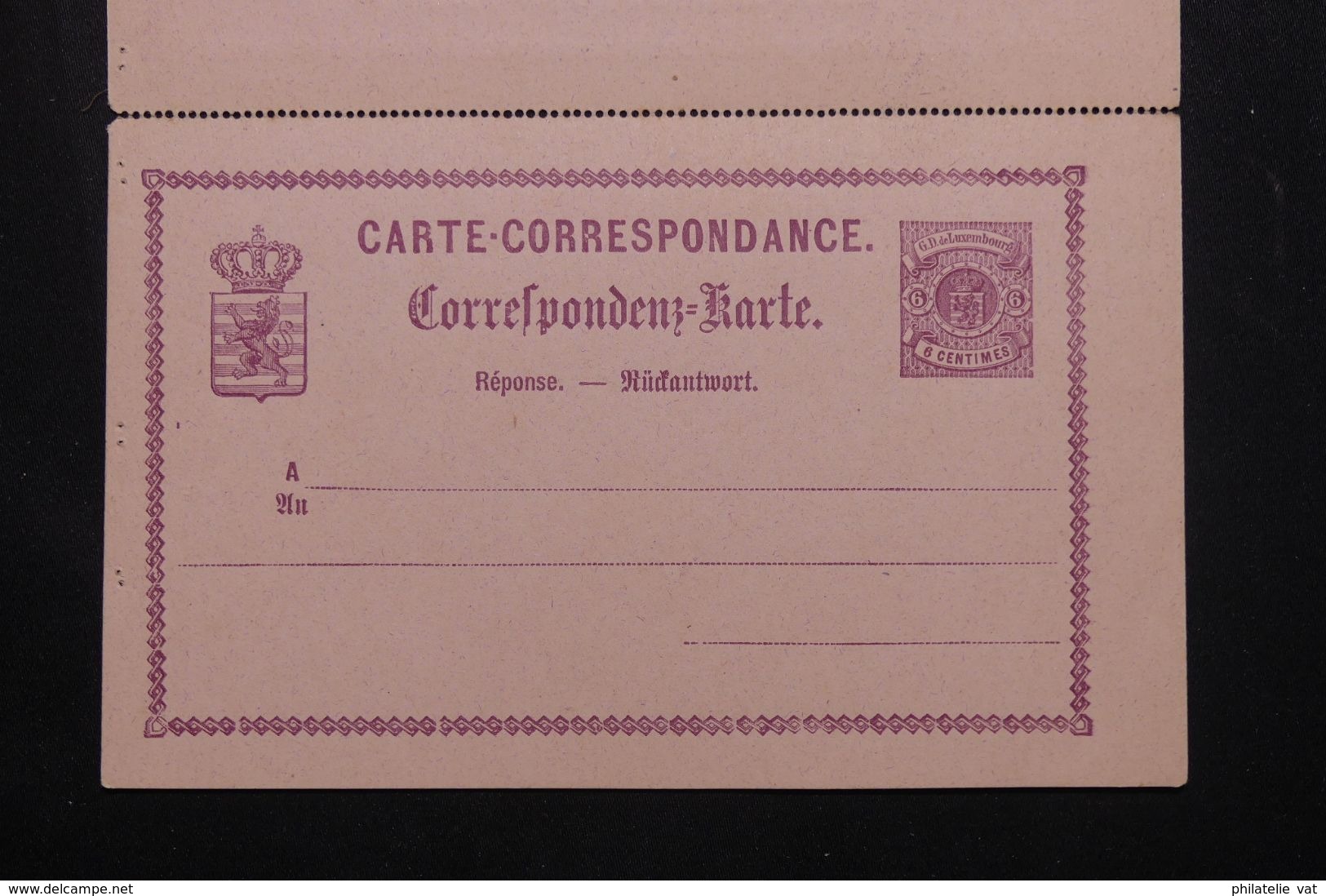 LUXEMBOURG - Entier Avec Réponse Payée - Petit Défaut - Pas Courant - P 22954 - Interi Postali