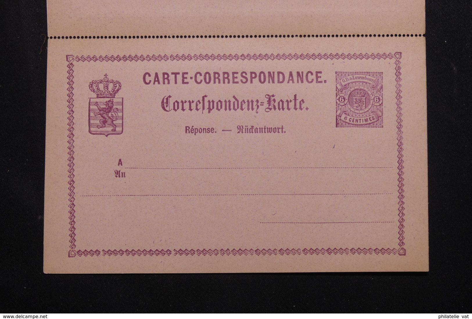 LUXEMBOURG - Entier Avec Réponse Payée - Petit Défaut - Pas Courant - P 22955 - Stamped Stationery