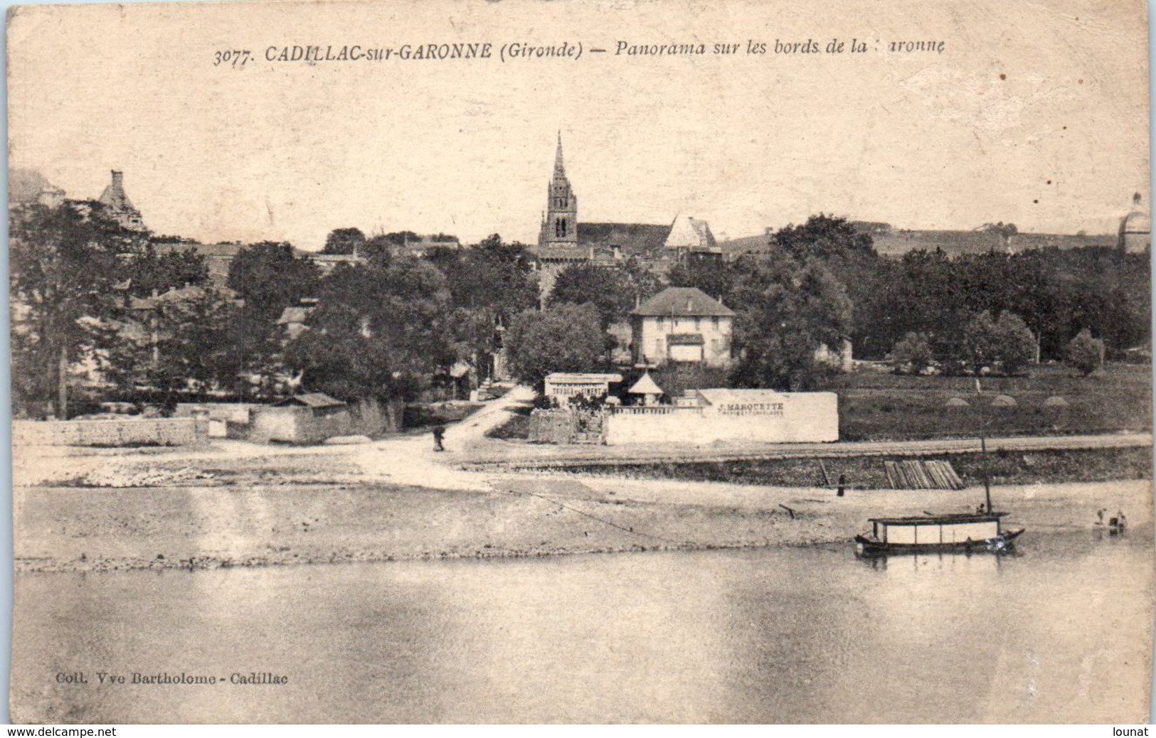 33 CADILLAC Sur Garonne -  Panorama Sur Les Bords De La Garonne (pli Sur La Gauche)   * - Cadillac