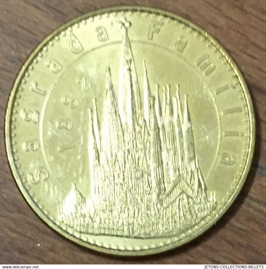 ESPAGNE BARCELONA SAGRADA FAMILIA MDP 2013 MEDAILLE SOUVENIR MONNAIE DE PARIS JETON TOURISTIQUE MEDALS COINS TOKENS - 2013