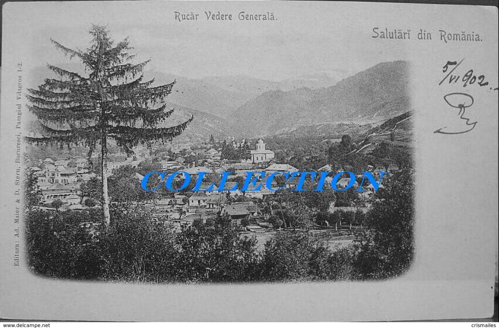 CAMPULUNG Muscel - RUCAR 1902, Vedere Generala, Timbru, Rara Clasica - Roumanie