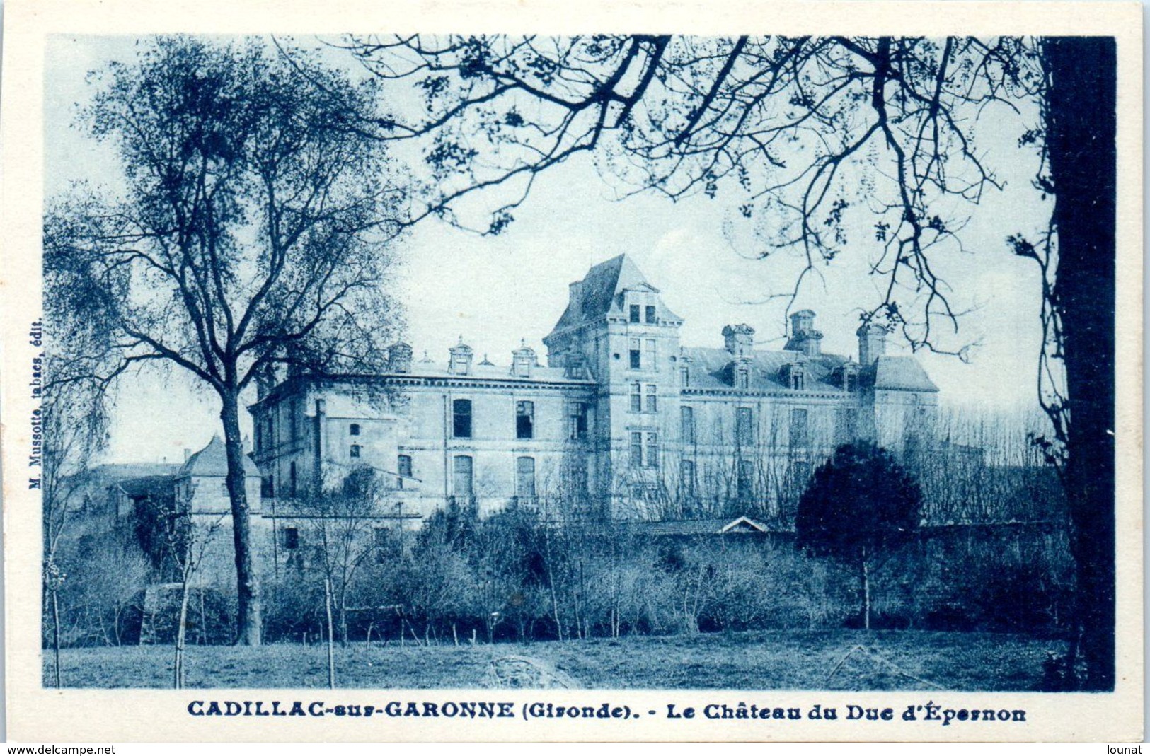 33 CADILLAC Sur Garonne - Le Château Du Duc D'Epernon   * - Cadillac