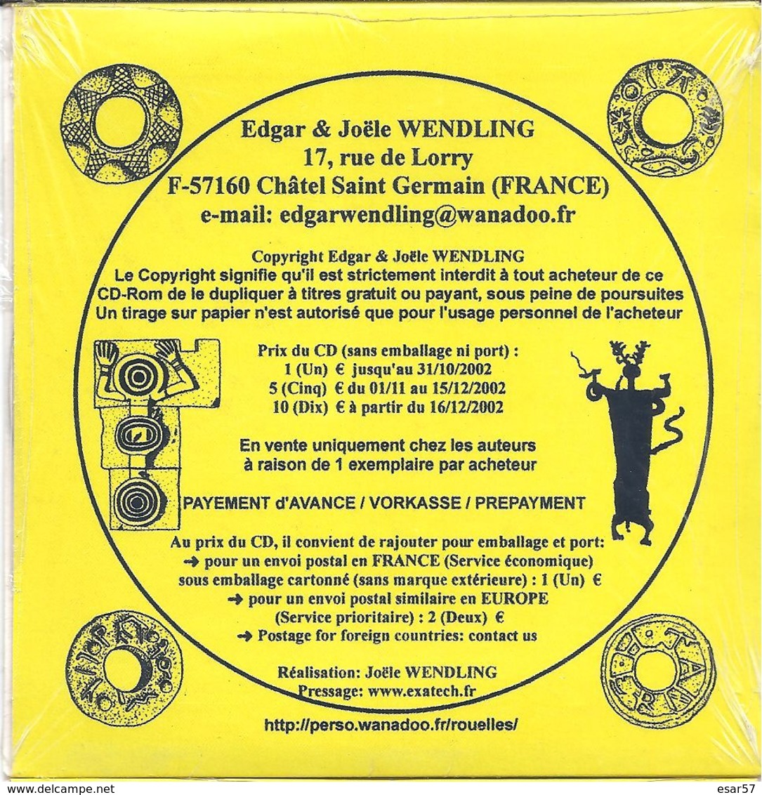 Lot De 3 CD Rares Du Professeur Wendling Sur Anneaux, Roues Et Rouelles - Livres & Logiciels