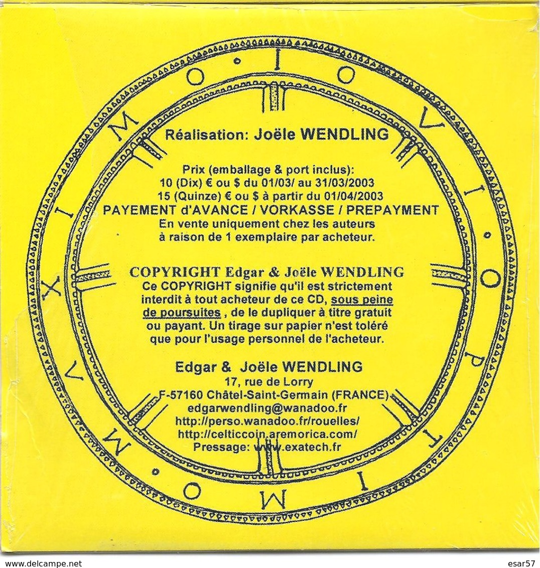 Lot De 3 CD Rares Du Professeur Wendling Sur Anneaux, Roues Et Rouelles - Books & Software