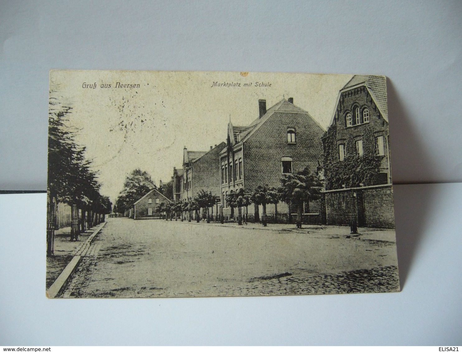 GRUB AUS NEERSEN ALLEMAGNE RHÉNANIE DU NORD WESTPHALIE AUJOURD’HUI WILLICH MARKPLATZ MIT SCHULE CPA 1920 A VANDER - Willich