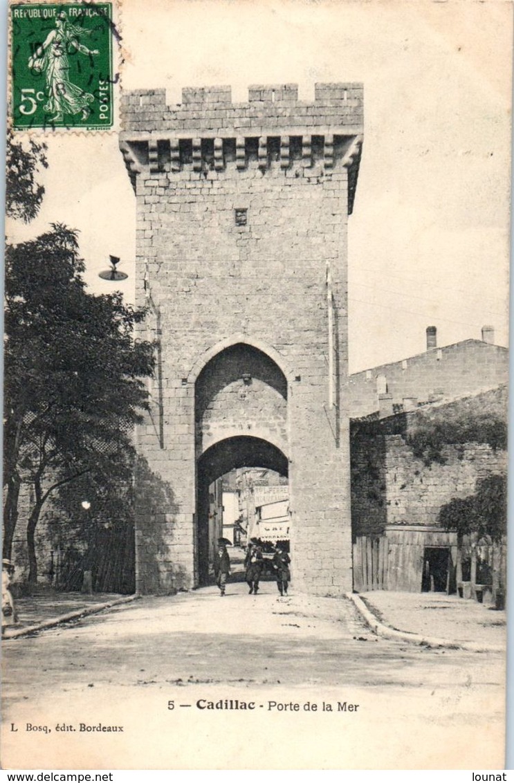 33 CADILLAC Sur Garonne - Porte De La Mer N° 5   * - Cadillac