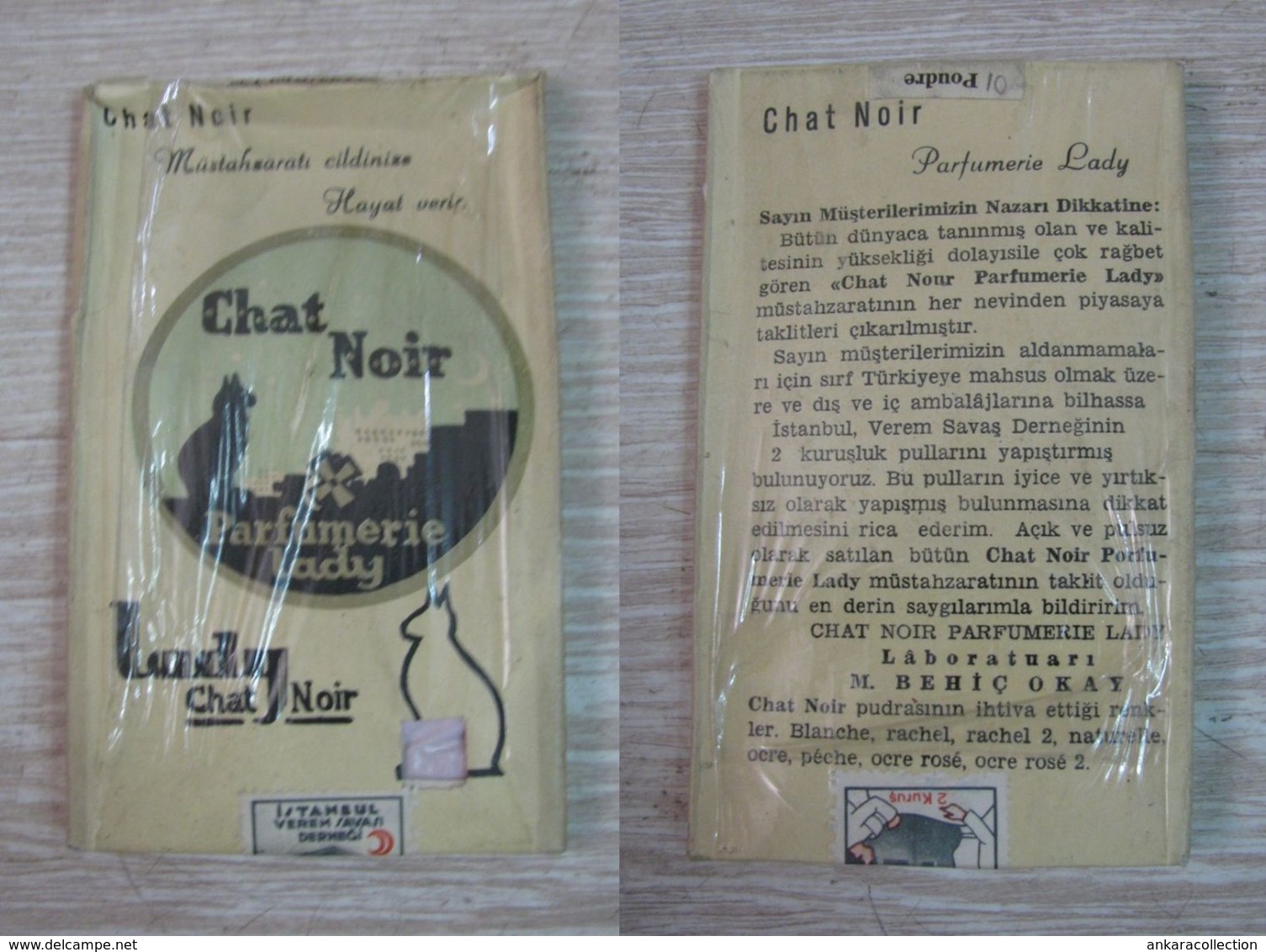 AC - CHAT NOIR PARFUMERIE LADY UNOPENED BOX BEAUTY POWDER - POUDRE - Productos De Belleza