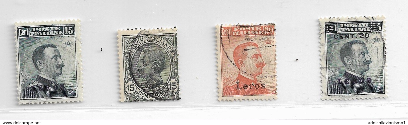 19393B) ITALIA-EGEO-LERO-TUTTE LE 3 SERIE ORDINARIE Soprastampati - 10 VALORI USATI - Ägäis (Lero)