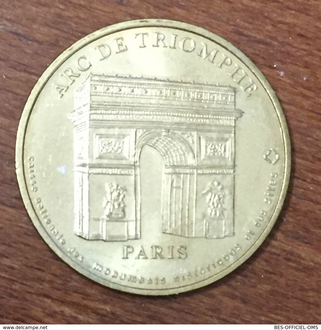 75008 PARIS ARC DE TRIOMPHE N°1 MÉDAILLE MONNAIE DE PARIS 2004 JETON TOURISTIQUE MEDALS COINS TOKENS - 2004