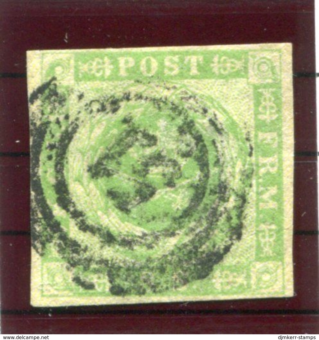 DENMARK 1857  8 Sk. Used.  Michel 5.  Signed Møller BPP. - Used Stamps