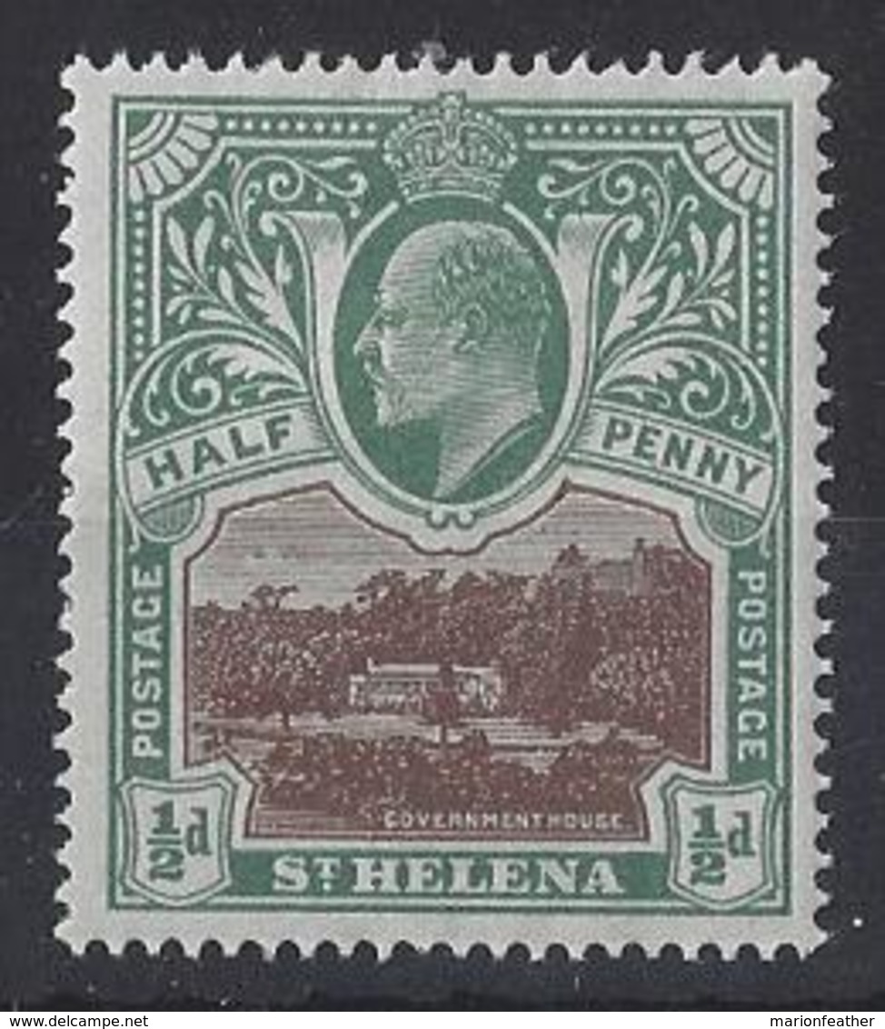 ST.HELENA.....KING EDWARD VII.(1901-10.)..." 1903.."....HALFd.....SG55.....MH. - Isola Di Sant'Elena