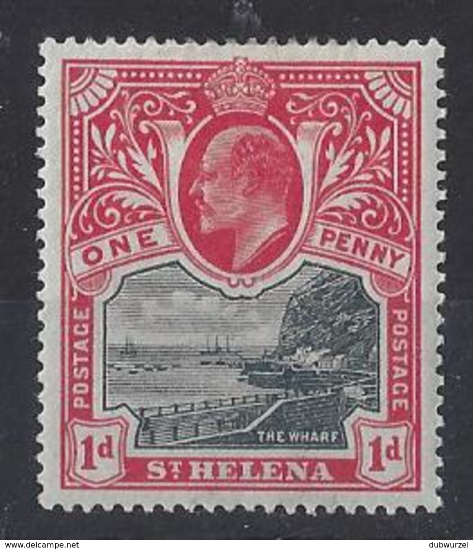 ST.HELENA...KING EDWARD VII.(1901-10.)..." 1903.."...1d .......SG56.....MH... - Saint Helena Island