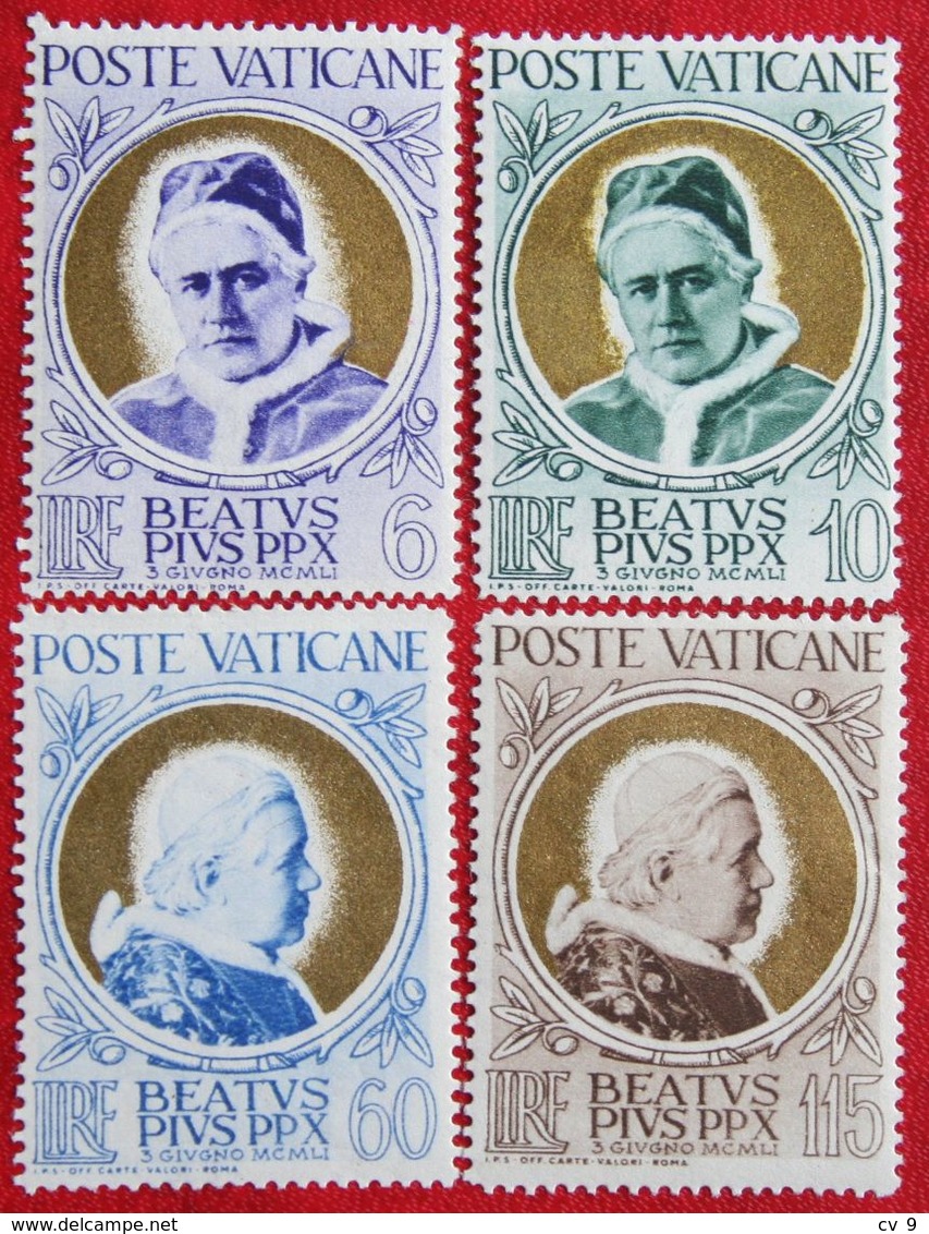 Pope Pius X 1951 Mi 174-177 Yv 163-166 POSTFRIS / MNH / ** VATICANO VATICAN VATICAAN - Ongebruikt