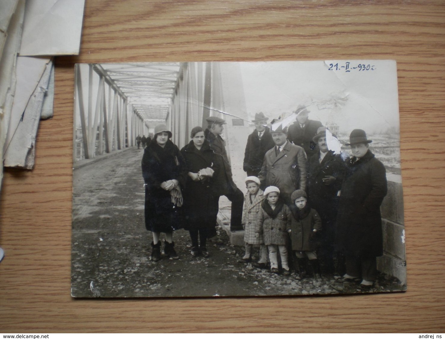 Construction Of The Bridge, Serbia Or Vojvodina Old Photo 16x11 Cm - Serbia