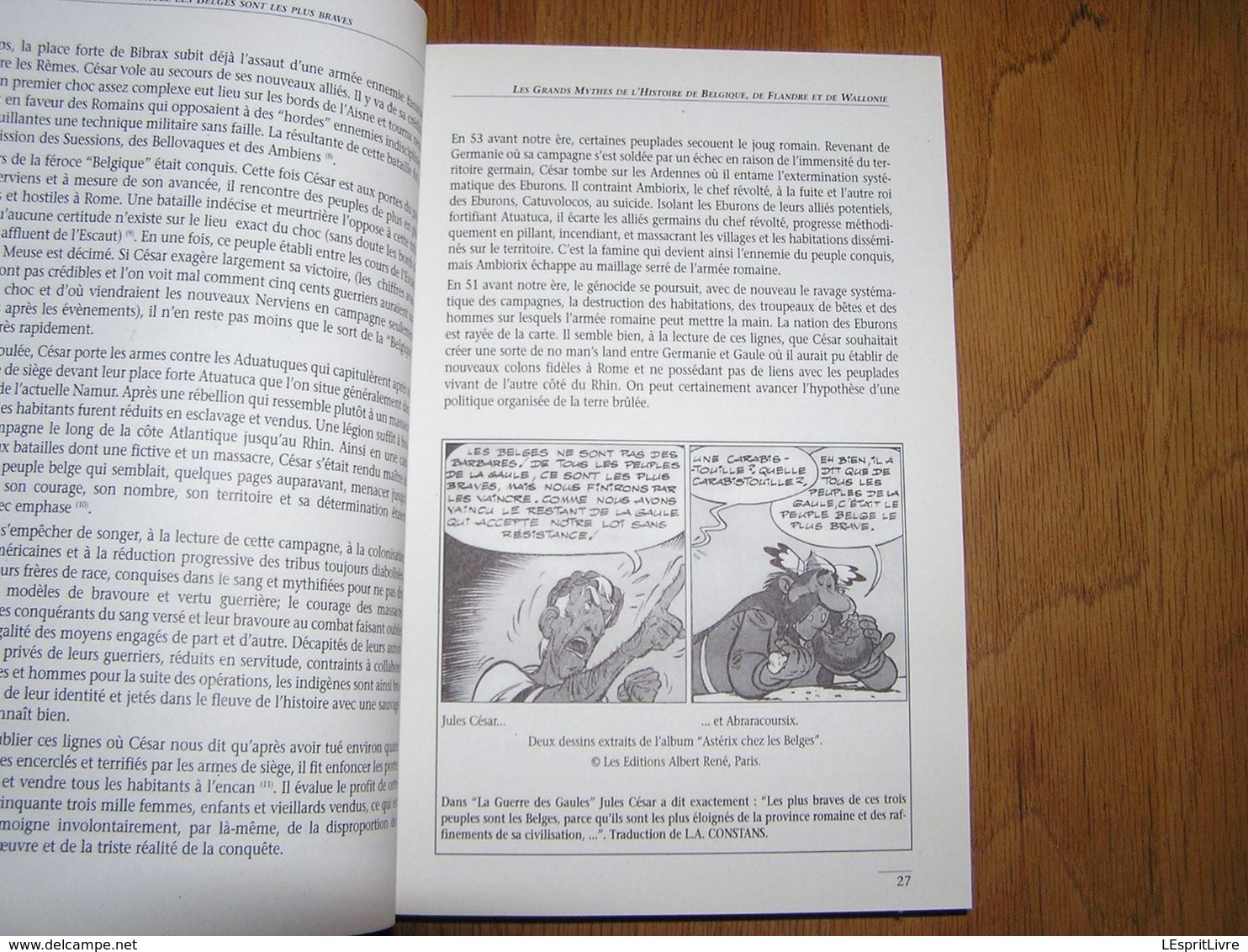 LES GRANDS MYTHES DE L'HISTOIRE DE BELGIQUE Morelli Régionalisme Révolution Charles Quint Charlemagne Godefroid Bouillon