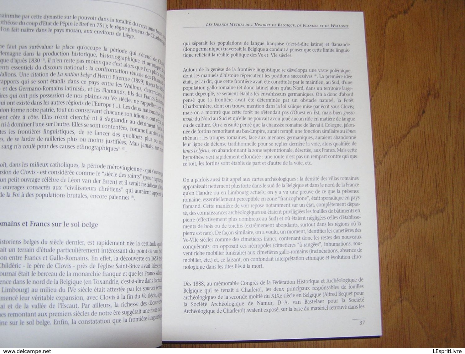 LES GRANDS MYTHES DE L'HISTOIRE DE BELGIQUE Morelli Régionalisme Révolution Charles Quint Charlemagne Godefroid Bouillon