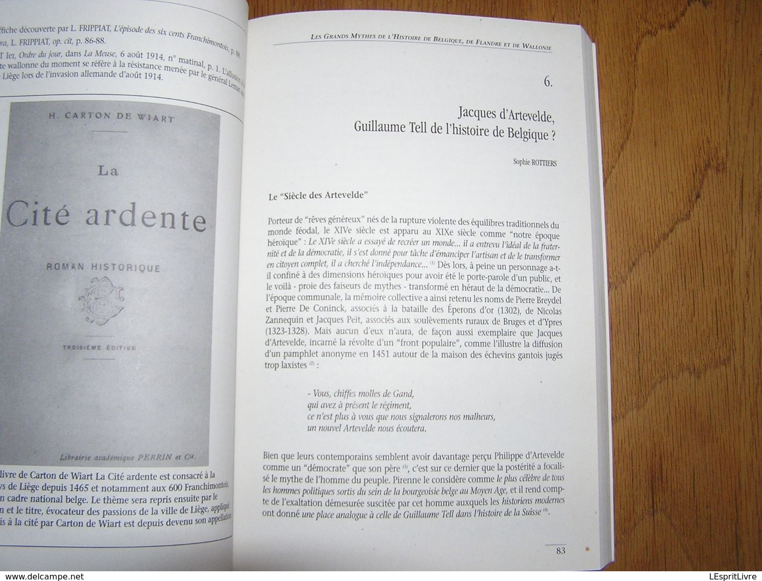 LES GRANDS MYTHES DE L'HISTOIRE DE BELGIQUE Morelli Régionalisme Révolution Charles Quint Charlemagne Godefroid Bouillon