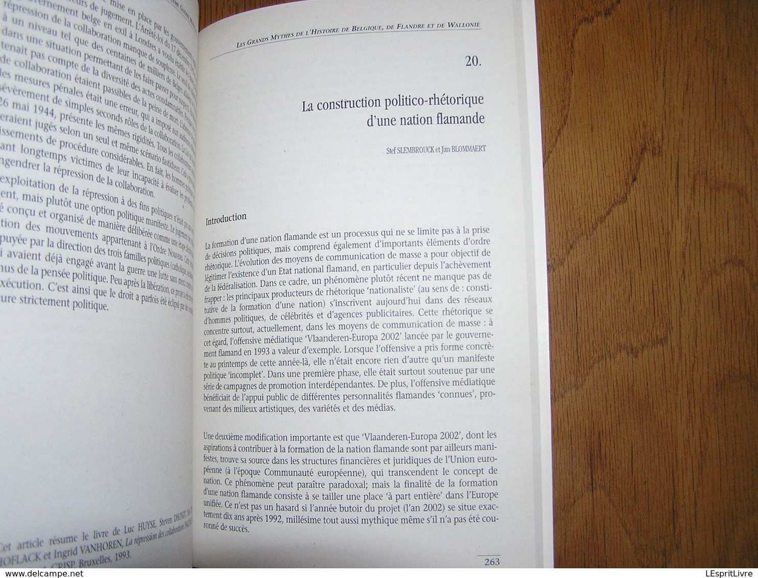 LES GRANDS MYTHES DE L'HISTOIRE DE BELGIQUE Morelli Régionalisme Révolution Charles Quint Charlemagne Godefroid Bouillon