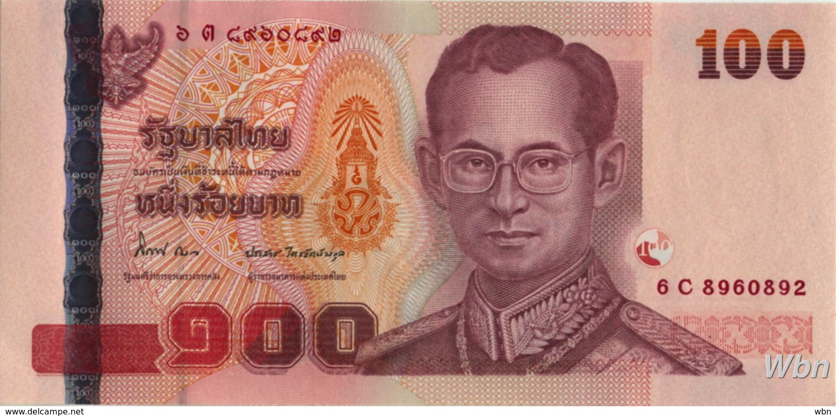 Thailand 100 Baht (P114) Sign 84 -UNC- - Thaïlande