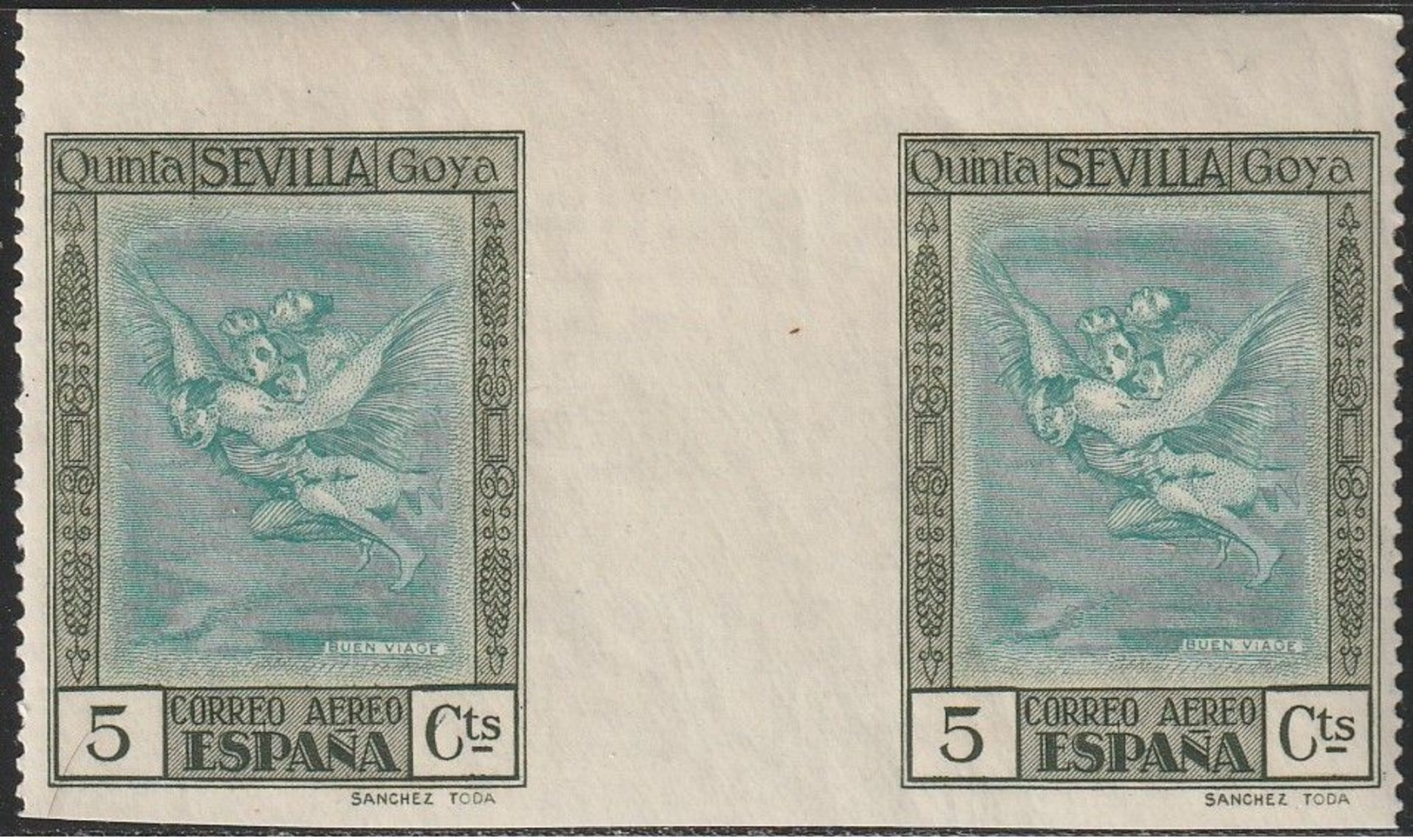1930. * Edifil: 517s(2). QUINTA DE GOYA AEREA-INTERPANEL, SIN DENTADOS - Unused Stamps