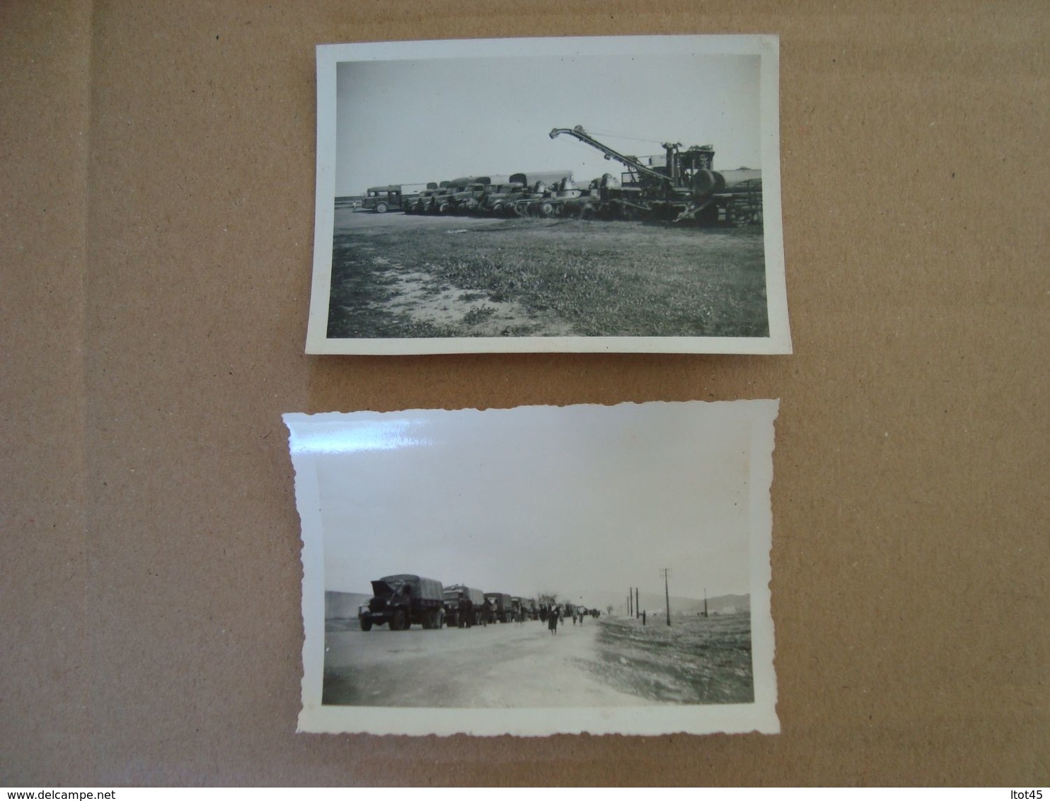 LOT DE 2 PHOTOS MILITAIRES MATERIELS BASE AERIENNE DE FES - War, Military