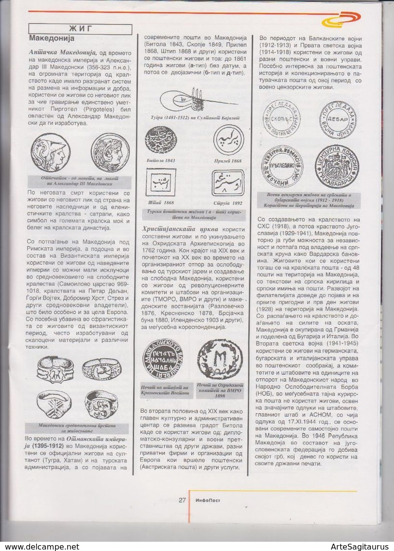 REPUBLIC OF MACEDONIA, 2002, MAGAZINE 10, "INFO POST" ** - Revues & Journaux