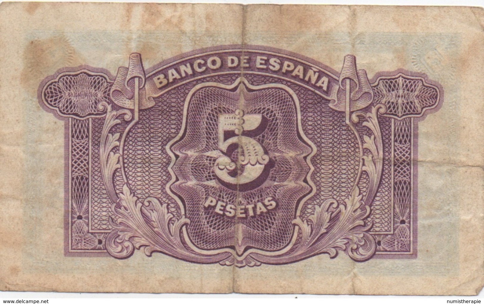 Espagne : 5 Pesetas 1935 (moyen état) - 5 Pesetas