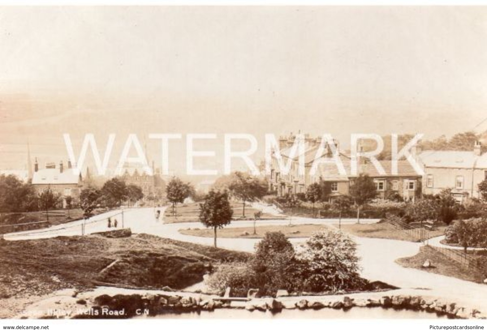 ILKLEY WELLS ROAD OLD R/P POSTCARD BRADFORD YORKSHIRE - Bradford