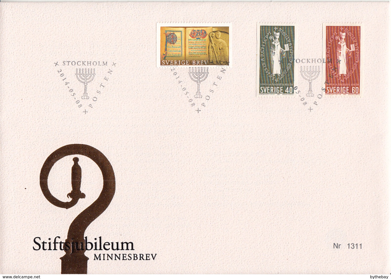 Sweden 2014 Memorial Cover Stiftsjubileum Nr 1311 - Covers & Documents