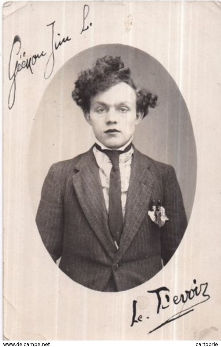 Dépt 59 - CARTE-PHOTO De GÉÉNON Jim Louis, Né Le 28 Avril 1909 à VIEUX-CONDÉ - Vieux Conde