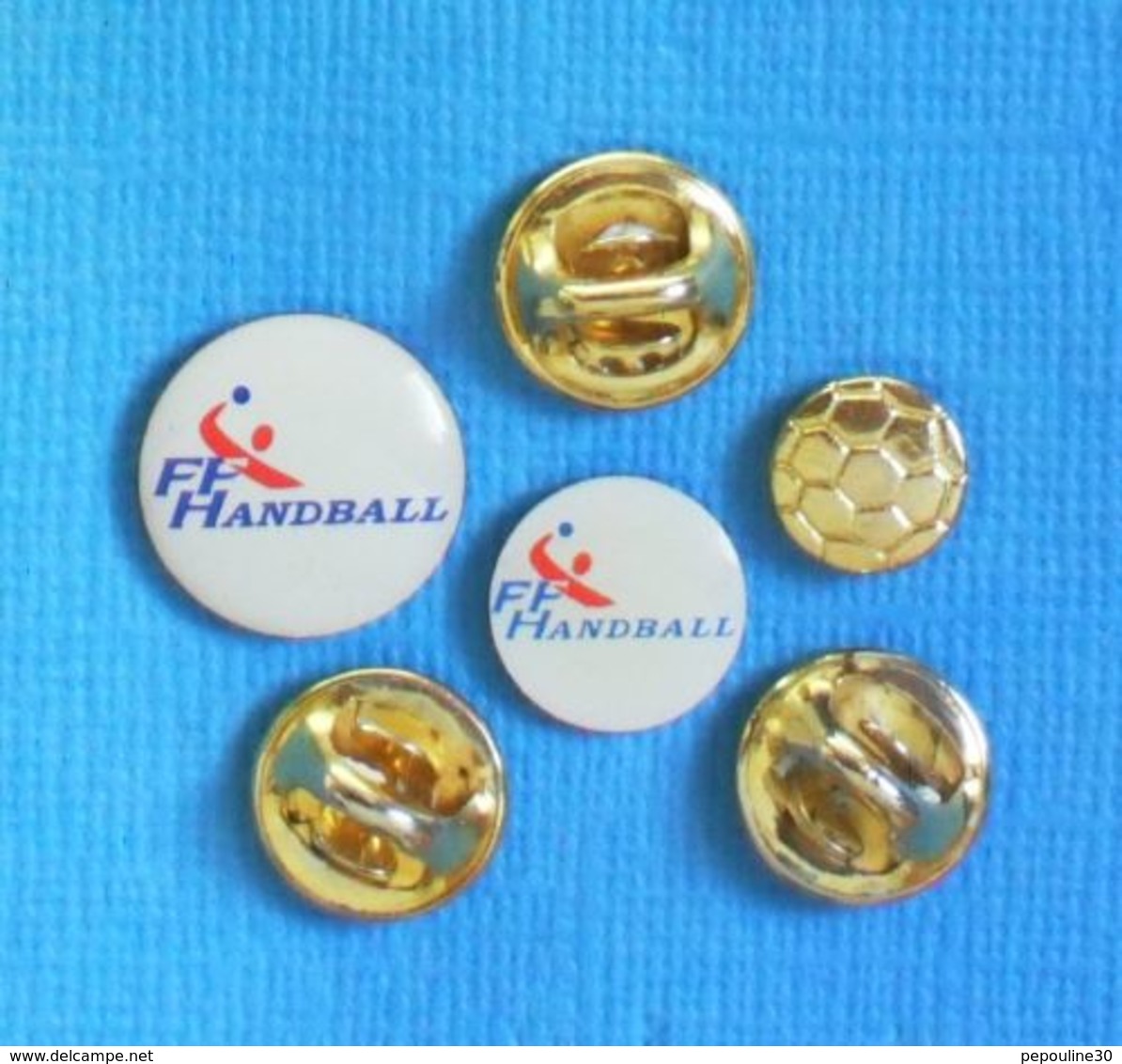 3 PIN'S //  ** F.F. HANDBALL / FÉDÉRATION FRANÇAISE DE HANDBALL ** - Pallamano