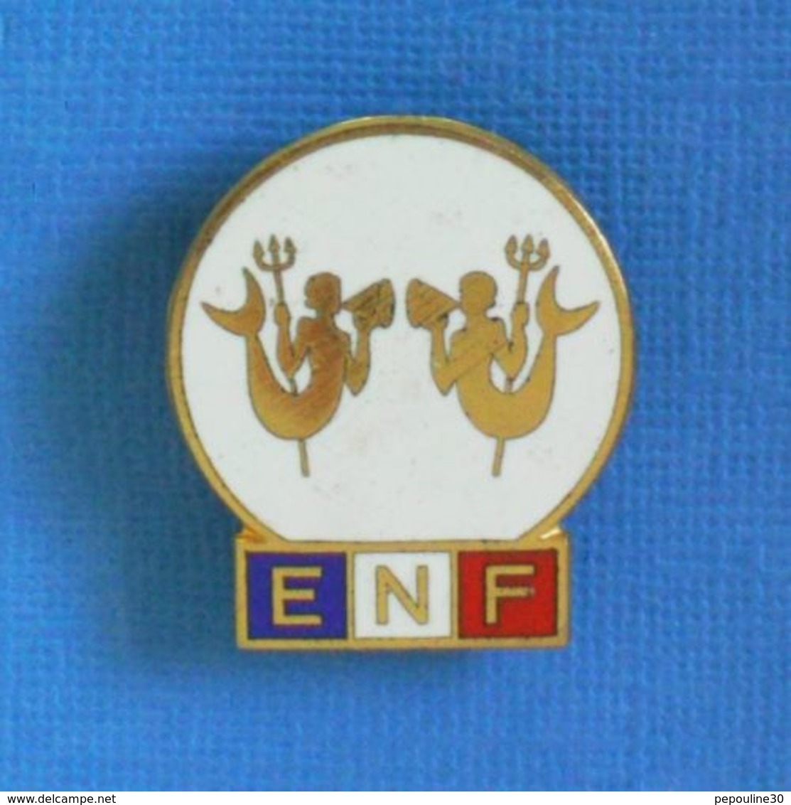 1 BROCHE //  ** E.N.F. / ÉCOLE DE NATATION FRANÇAISE / 2ème TRITON ** . (Elie Mardini) - Natation