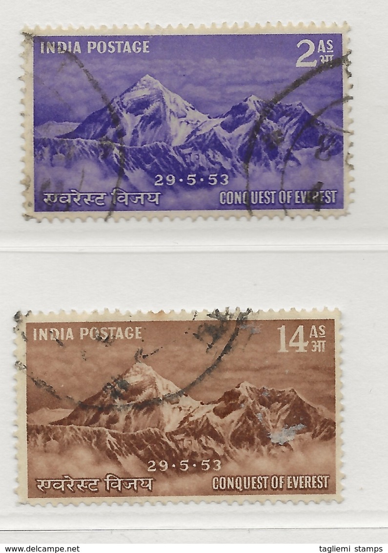 India, 1953, SG 344 - 345, Used - Usati